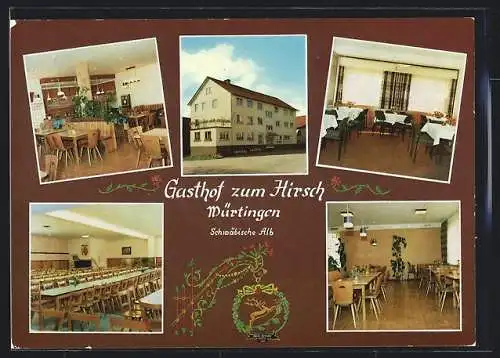 AK Würtingen, Gasthof und Pension Zum Hirsch