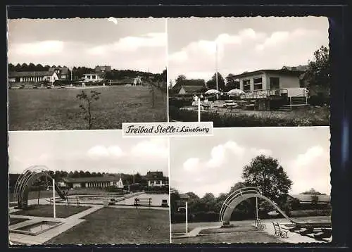 AK Lüneburg, Freibad Stelle mit Cafe