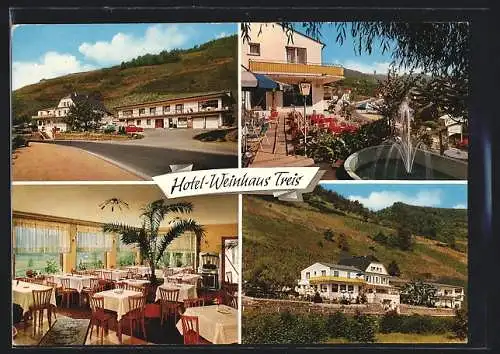 AK Weinähr, Hotel Weinhaus Treis, Aussen- u. Innenansichten