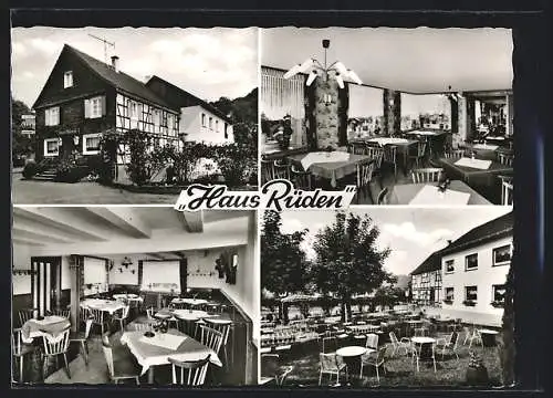 AK Solingen-Rüden, Restaurant und Cafe Haus Rüden, Unten Rüden 14