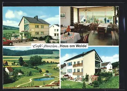 AK Dörentrup, Café-Pension Haus am Walde, Bes. H. Thospann