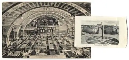 Leporello-AK München, Mathäserbräu, Restaurateur B. Rechthaler, Münchner Kindl