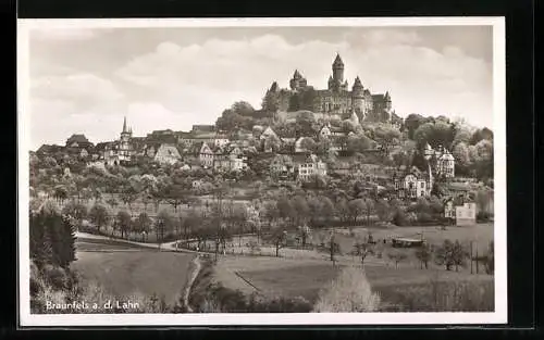 AK Braunfels a. d. Lahn, Teilansicht mit Schloss