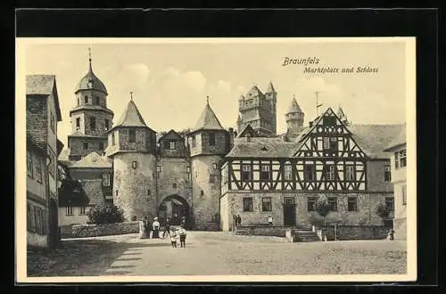 AK Braunfels, Marktplatz und Schloss