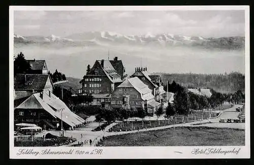 AK Feldberg / Schwarzwald, Hotel Feldbergerhof mit Bergpanorama