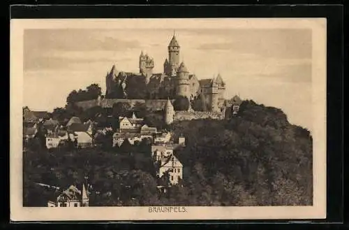 AK Braunfels, Blick zum Schloss