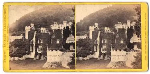 Stereo-Fotografie Francis Bedford, Ansicht Abergele, Gwrych Castle, the principal Front