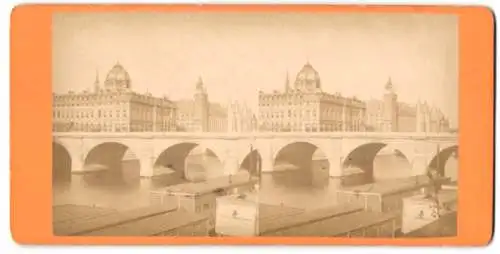 Stereo-Fotografie unbekannter Fotograf, Ansicht Paris, vue de la Conciergerie