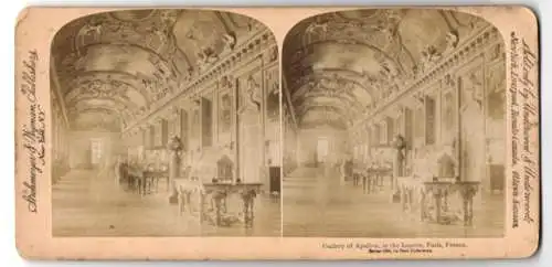 Stereo-Fotografie Strohmeyer & Wyman, Washington, Ansicht Paris, Innenansicht des Louvre