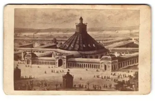 Fotografie unbekannter Fotograf, Ansicht Wien, Blick auf das Ausstellungsgelände, Wiener Weltausstellung 1873