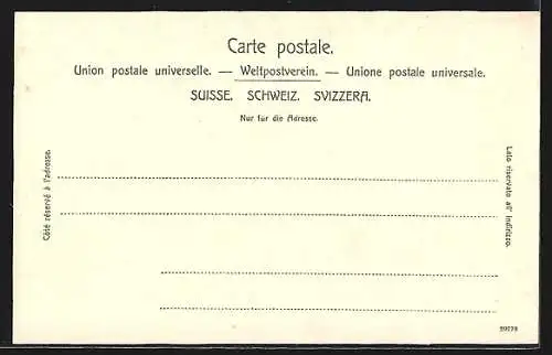 AK Zug, Ortsansicht mit See