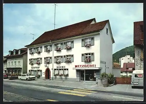 AK Lausen, Gasthof u. Metzgerei Bären, Bes. M. Recher-Wälchli