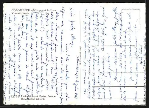 AK Colombier, Vue aérienne