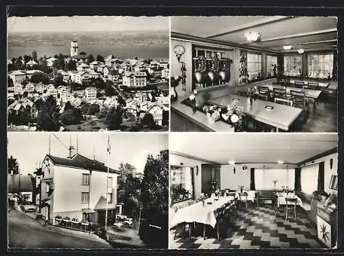 AK Heiden, Gasthaus Bahnhof, Bes. Fam. Sidoli-Haas, Ortsansicht