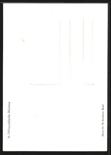 AK Muttenz, St. Arbogastkirche mit Mauer