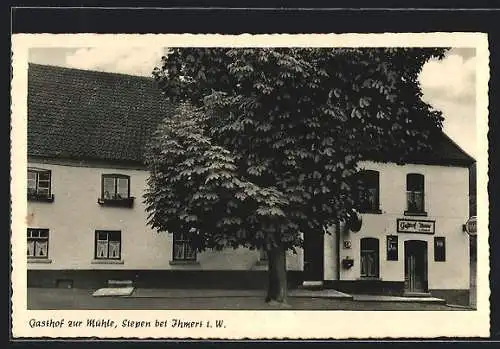AK Siepen - Ihmert / Hemer, Gasthof zur Mühle, grosser Kastanienbaum