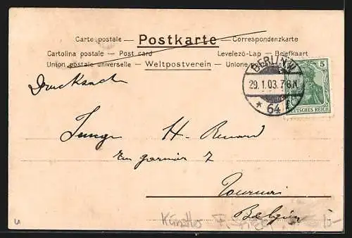 Künstler-AK Ferdinand Spiegel: Kinder intonieren ein Abendlied