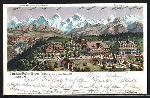 AK Gurten-Kulm, Teilansicht mit Blick auf den Eiger