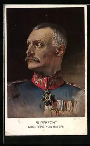 AK Portrait vom Kronprinz Rupprecht von Bayern