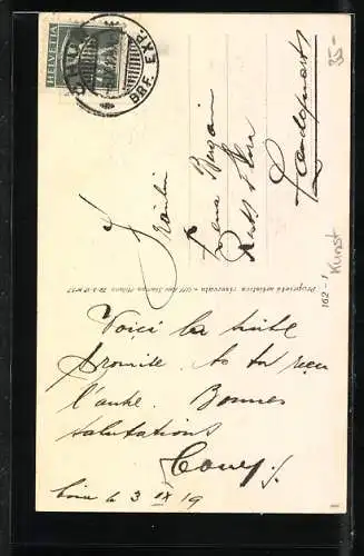 Künstler-AK Tito Corbella: Er liebt mich, er liebt mich nicht