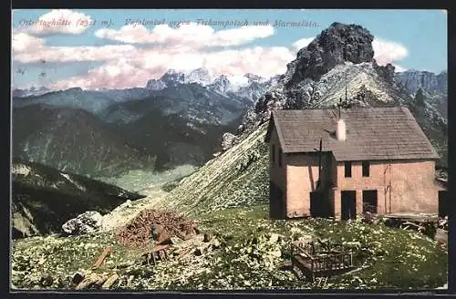 AK Ostertaghütte, Partie an der Berghütte