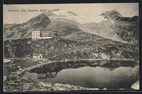 AK Pfitscher Joch-Haus mit See