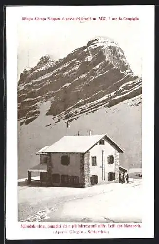 AK Rifugio Alberge Stoppani al passo del Grostè ore da Campiglio