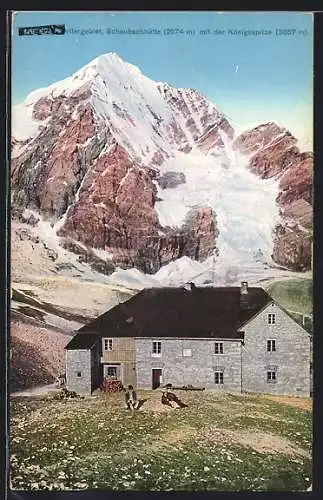 AK Schaubachhütte, Berghütte im Ortlergebiet mit der Königsspitze