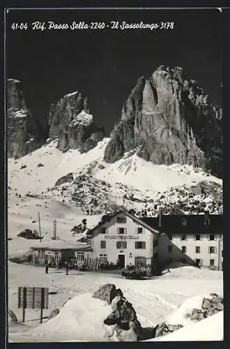 AK Rifugio Passo Sella, Berghütte und Sassolungo