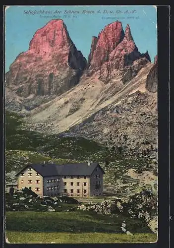 AK Sellajochhaus, Berghütte der Sektion Bozen d. D. u. Oe. A.-V.