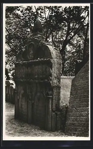 AK Prag, Grabmal des Rabbi Löw von 1609