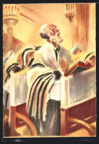 AK Jom Kippur in der Synagoge