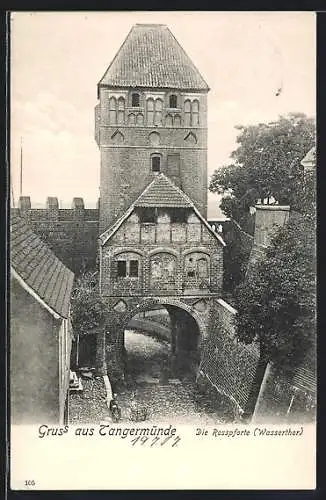 AK Tangermünde, An der Rosspforte, Wasserthor