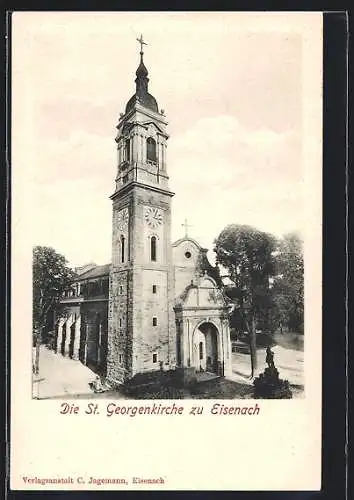 AK Eisenach / Thür., An der St. Georgenkirche