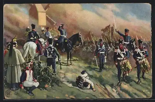 AK General Bülow bei Dennewitz, Völkerschlacht 1813