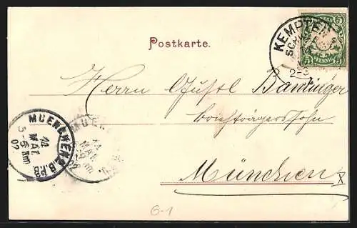 AK Harlach /Kempten, Lager der Franzosen im Jahr 1899