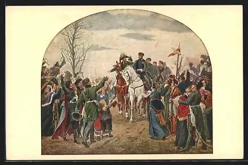 Künstler-AK Aufruf An mein Volk, 17. März 1813