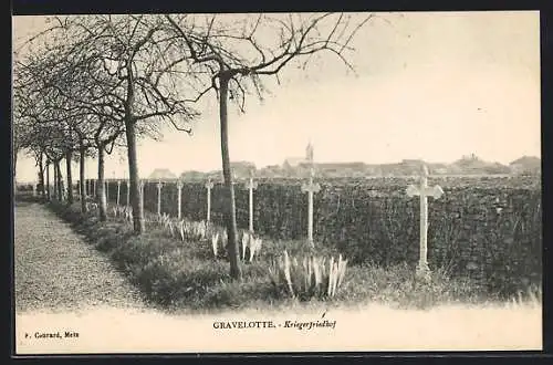 AK Gravelotte, Kriegerfriedhof