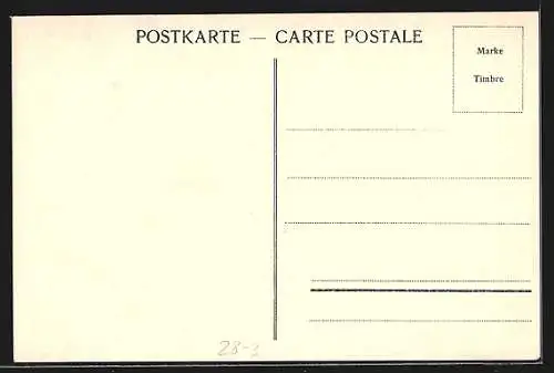 AK Tellskapelle, Schweizer leisten den Rütlischwur, Wandgemälde in der Tellskapelle