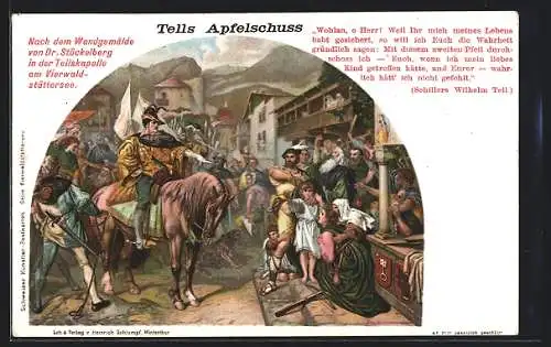 AK Wilhelm Tell`s Apfelschuss