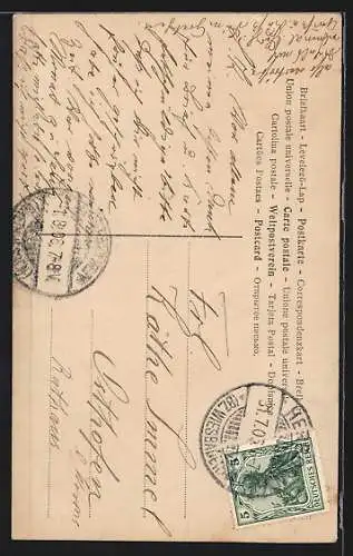 AK Junge schöne Frau mit Blumen im Haar