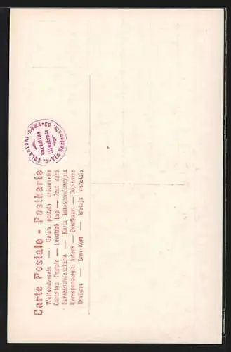 Künstler-AK Italienischer Soldat in Uniform mit Degen