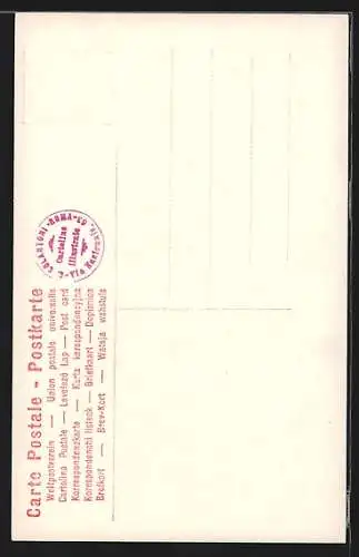 Künstler-AK Italienischer Soldat salutiert in Uniform