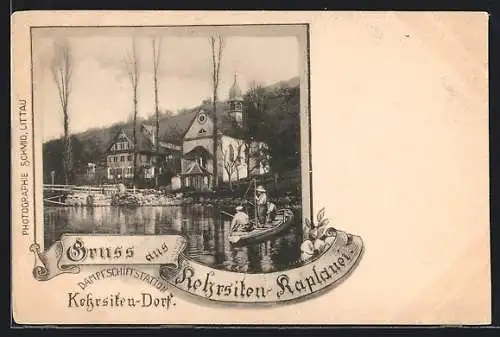 AK Kehrsiten-Kaplanei, An der Dampfschiffstation Kehrsiten-Dorf