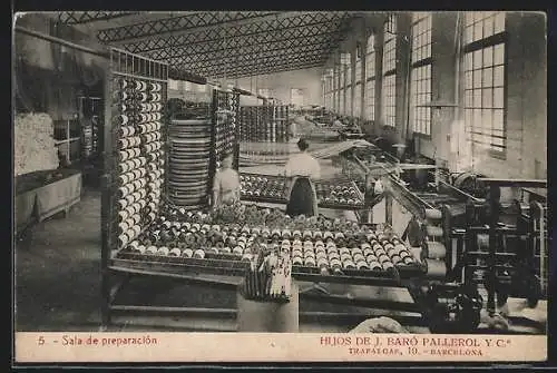 AK Barcelona, Hijos de J. Baro Pallerol Y. C., Trafalgar 19, Sala de preparacion