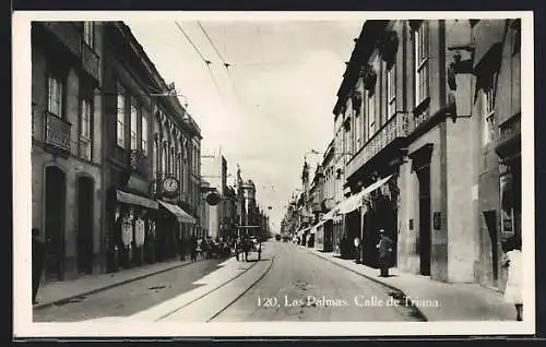 AK Las Palmas, Calle de Triana, Strassenpartie