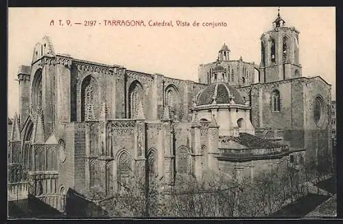 AK Tarragona, Catedral, Vista de conjuto