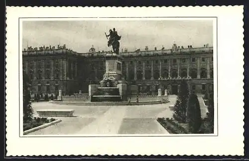 AK Madrid, Estatue ecuestre de Felipe IV en la plaza de Oriente