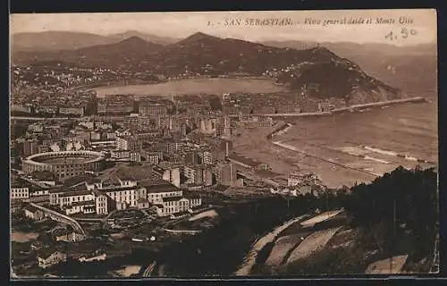 AK San Sebastian, Vista general desde el Monte Ulia