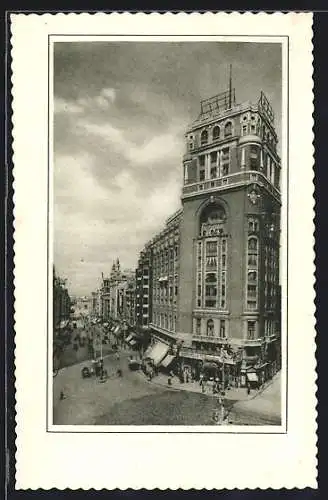 AK Madrid, Palacio de la Prensa y Avenida de Jose Antonio